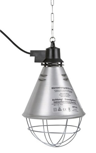 Infra red heat lamp - red, bulb