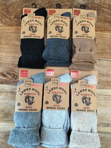 Mens diabetic lambs wool - lambs,