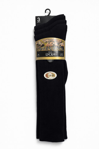 Mens black long lambs - mens,