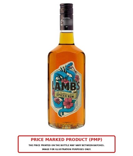 Lambs spiced rum 70cl vol - spiced,