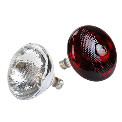 Infra red heat - red, bulb